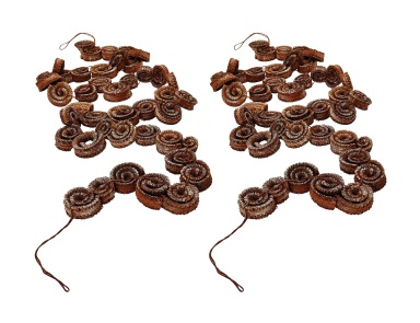 Аксессуар White Brush Palm Rule Garland - Set Of 2 Dimond Home
