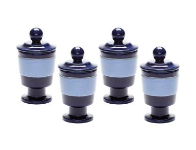 Подсвечник Navy And Denim Polar Filled Votive - Set Of 4 Dimond Home