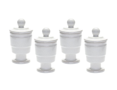 Подсвечник White Polar Filled Votive - Set Of 4 Dimond Home