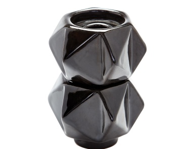 Подсвечник Small Ceramic Star Candle Holders - Black. Set Of 2 Dimond Home