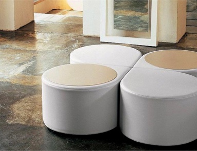 Столик журнальный на каркасе из древесины Drop, Mussi