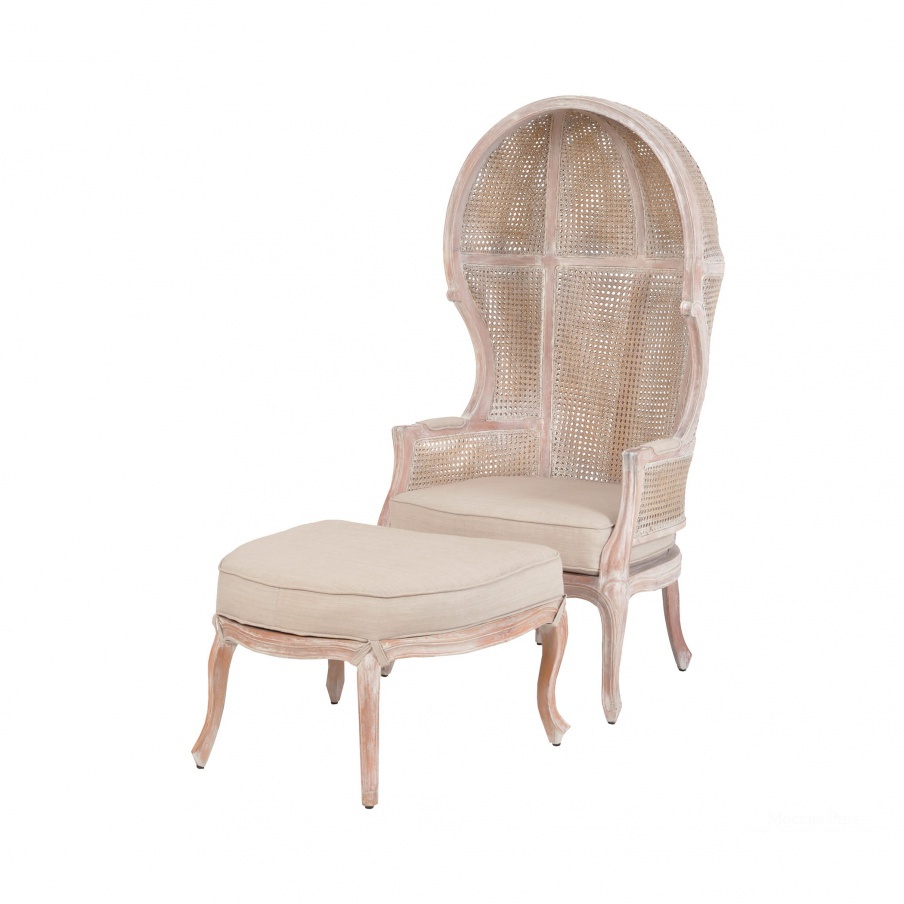 Кресло King Rattan Balloon Chair And Ottoman Guild Master