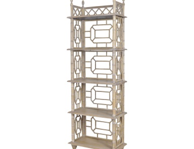 Стеллаж Lakefront Small Display Shelf In Artisan Dark Stain And White Wash Guild Master (стеллаж)