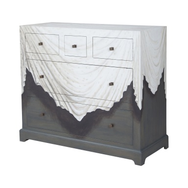 Комод Trompe L'Oeil 5-Drawer Chest In Antique Smoke