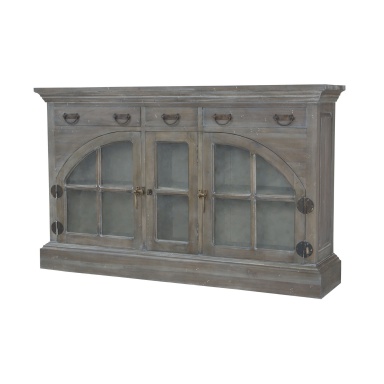 Буфет Farmhouse China Credenza In Waterfront Grey Stain And White Wash