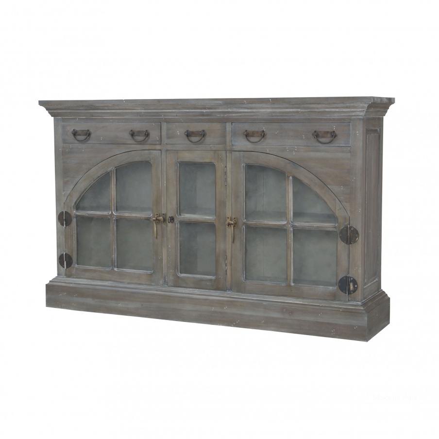 Буфет Farmhouse China Credenza In Waterfront Grey Stain And White Wash Guild Master