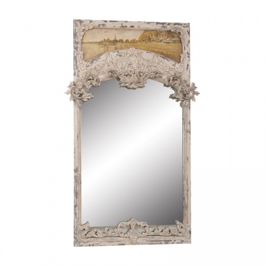 Настенное Carved Trumeau Antiqued Mirror