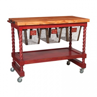 Стол кухонный рабочий Rolling Butcher Block
