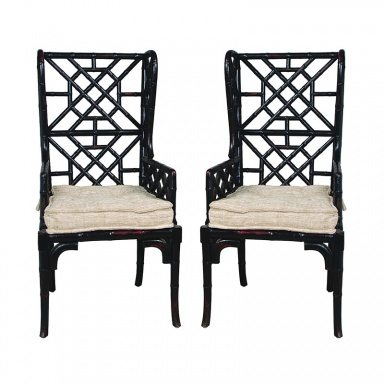 Стул Bamboo Wing Back Chair