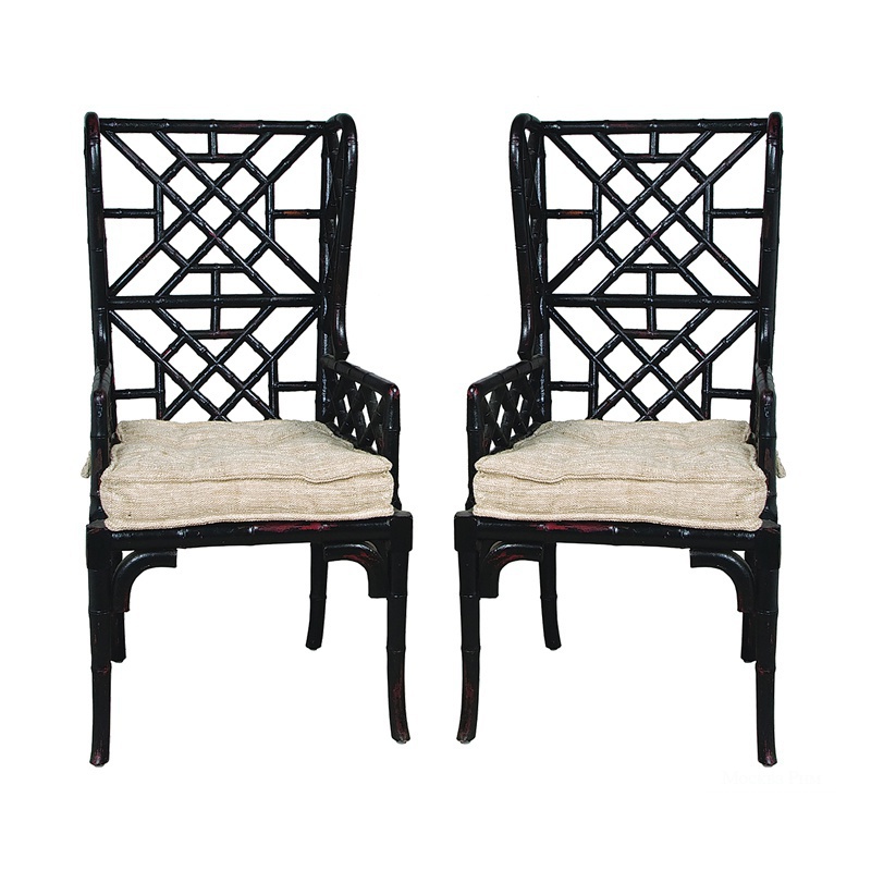 Стул Bamboo Wing Back Chair Guild Master
