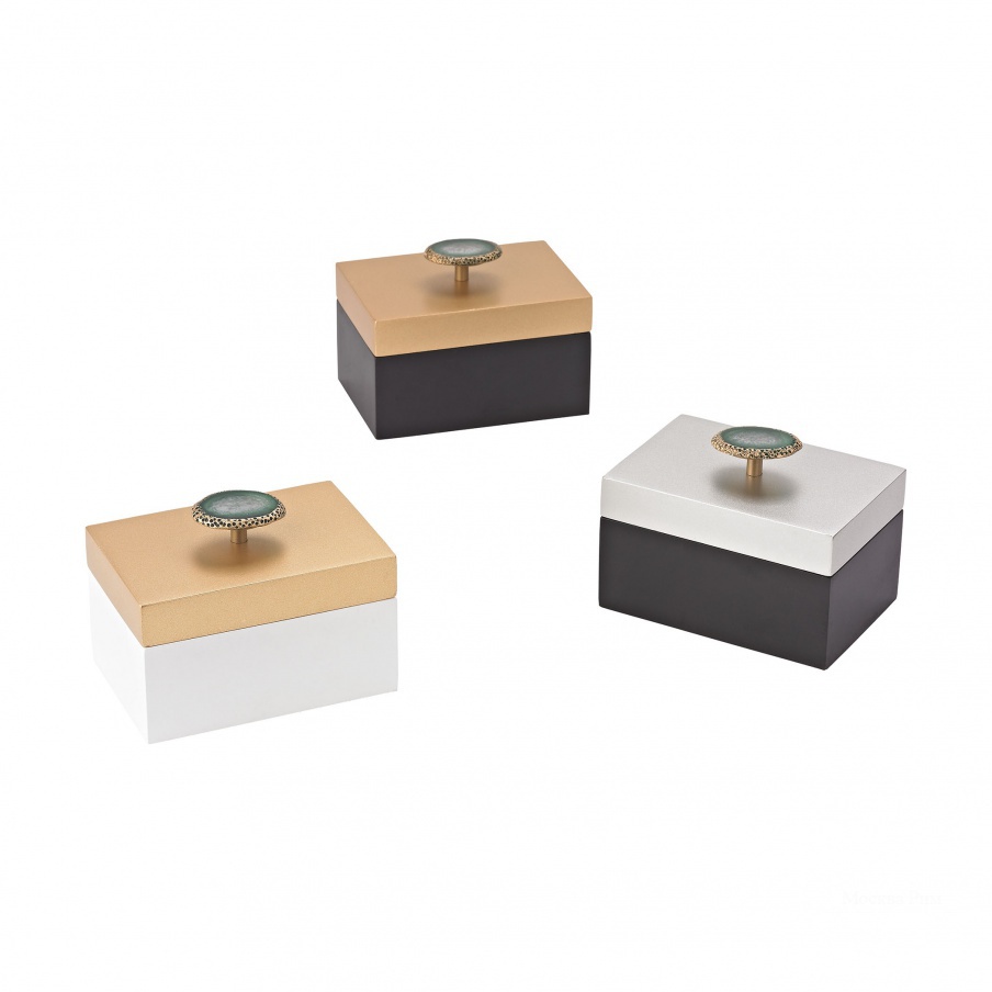 Коробочка для хранения Sangreal Set of 3 Decorative Boxes Sterling