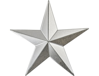 Настенный декор Wishmaker Antiqued 18-Inch Mirrored Star Wall Decor Sterling