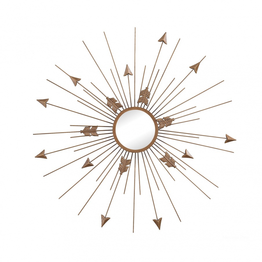 Настенное Thrax Wall Mirror In Antique Gold Sterling