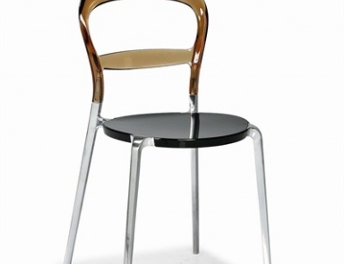 Стул на каркасе из алюминия и поликарбоната Wien, Calligaris