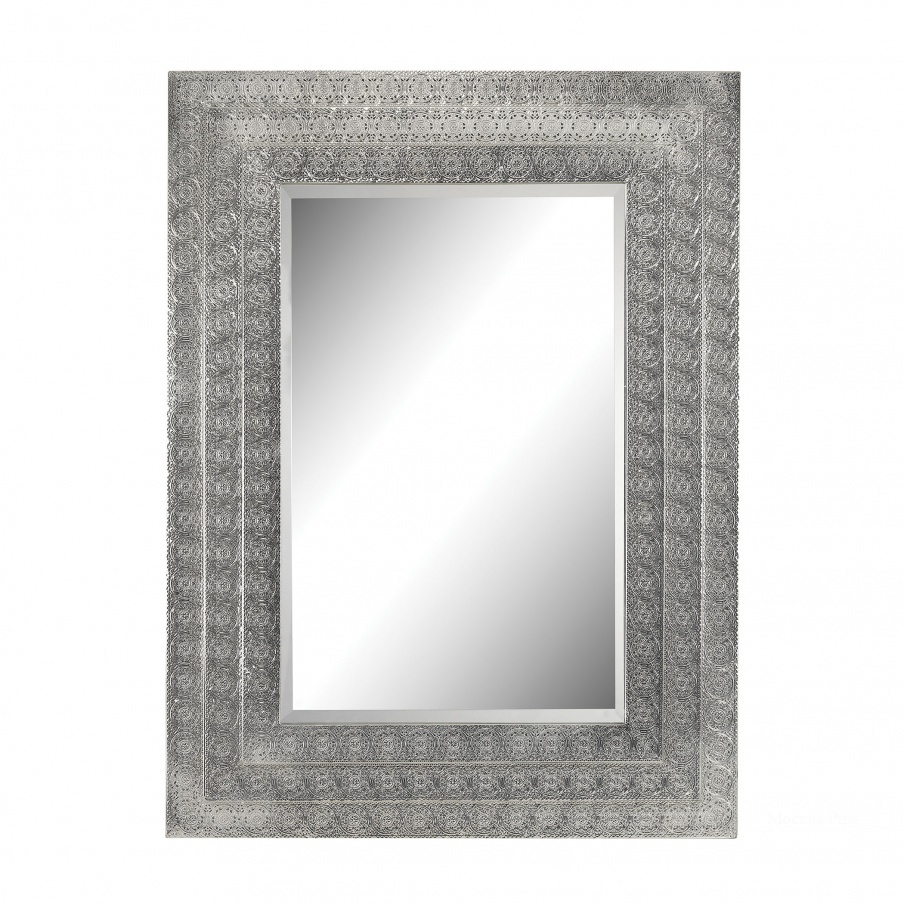 Настенное Pierced Metal Frame Work Frame Mirror Sterling