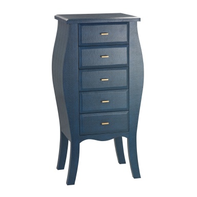 Комод Bowed Shagreen Chest in Navy