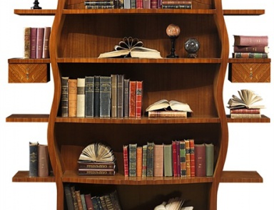 Шкаф книжный из ореха LB06, Carpanelli