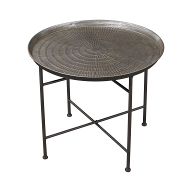 Стол Embossed Pewter Accent Table