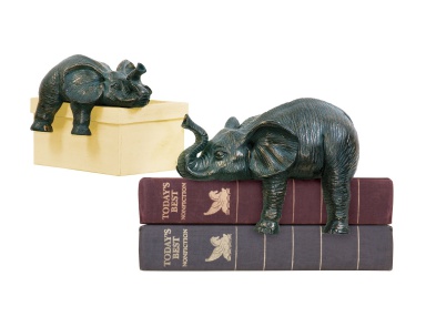 Аксессуар Set Of 2 Sprawling Elephants Sterling