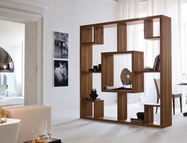 Стеллаж из массива ореха Gran Via, Cattelan italia
