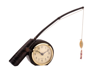Часы Rod 'N Reed Fishing Display Clock Sterling