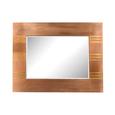 Настенное Copper Frame Mirror With Gold Accents