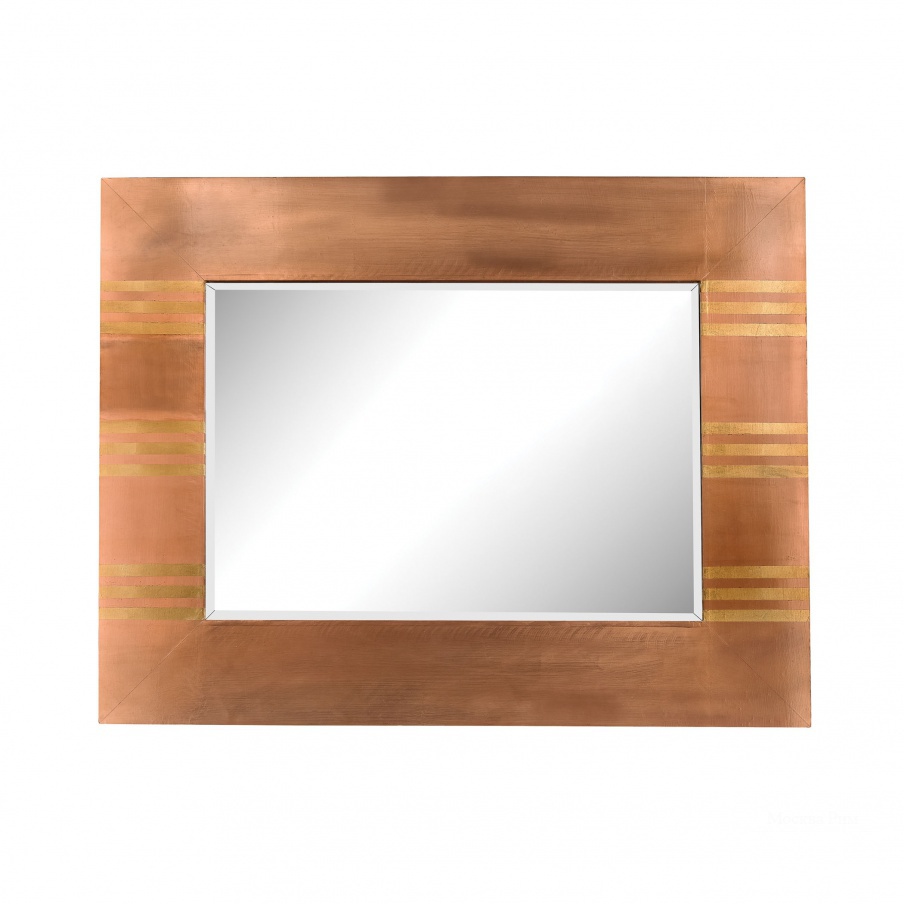 Настенное Copper Frame Mirror With Gold Accents Mirror Masters