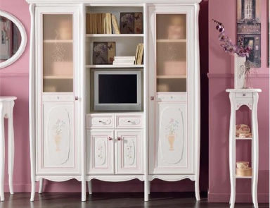 Шкаф книжный из МДФ и томбурато Angelica 16, Forni Mobili