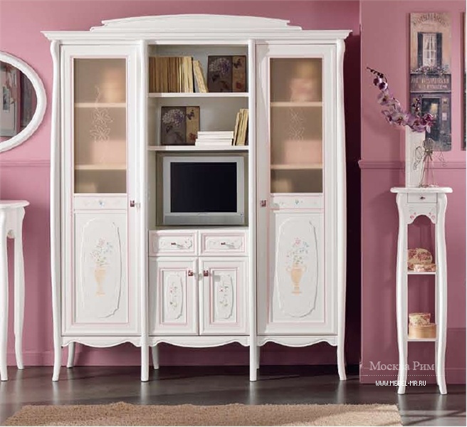 Шкаф книжный из МДФ и томбурато Angelica 16, Forni Mobili
