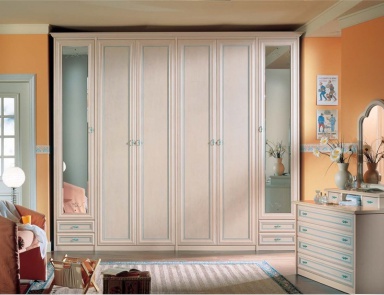 Шкаф платяной из МДФ и томбурато Daniela Beige2, Forni Mobili