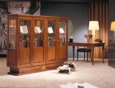 Шкаф книжный из массива ореха CV01, Carpanelli