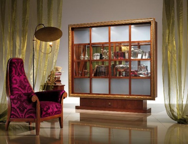 Шкаф книжный Quadro с каркасом из древесины, Carpanelli