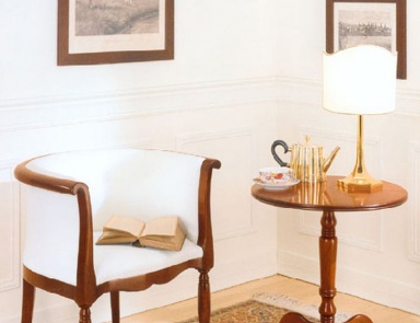 Кресло в кожаной / текстильной обивке, PREGNO