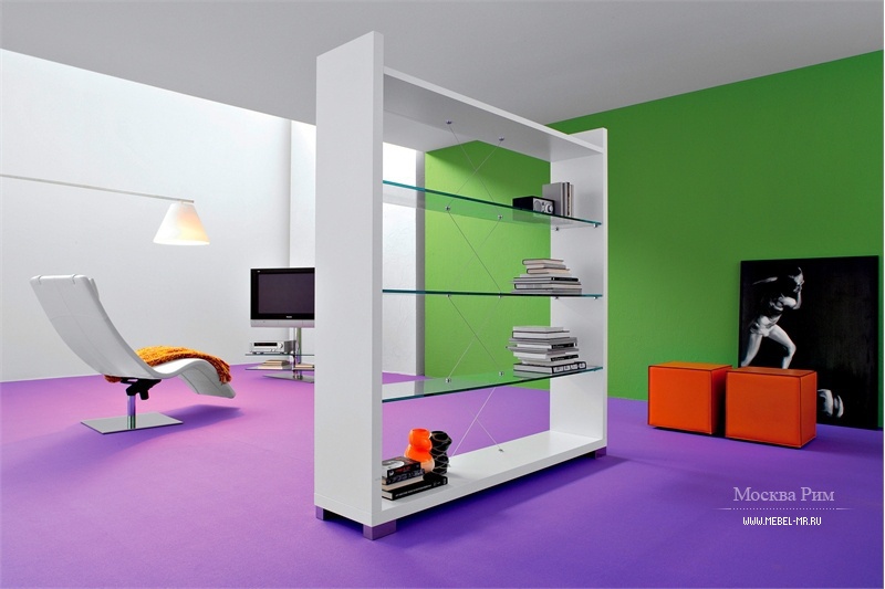 Стеллаж книжный на каркасе из массива дерева Espace, Cattelan Italia