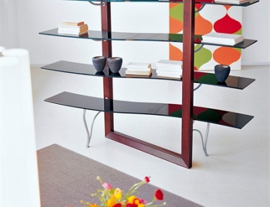 Стеллаж книжный на каркасе из массива бука Flexa, Cattelan Italia