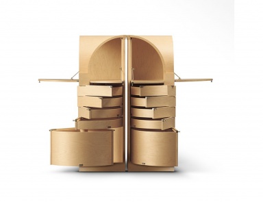 Комод угловой из фанеры клена Nyn, Giorgetti